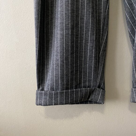 Michel Studio Collection Grey White Pinstripe Pants - Picture 7 of 12